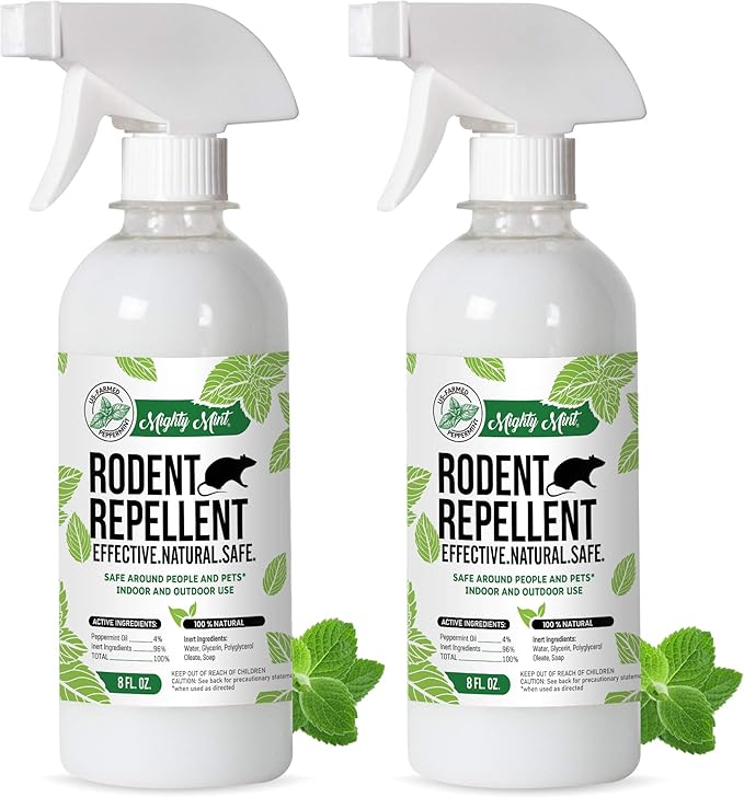 8oz Peppermint Oil Rodent Repellent Spray (2)