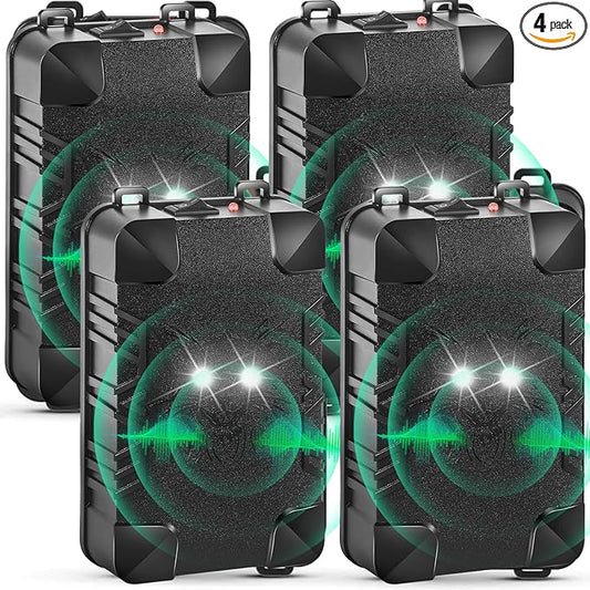 4Pack Rodent Mouse Repellent for Car Engines, Rat Mice Deterrent for Cars with Strobe Light, Under Hood Plug-in Battery Operated Car Mouse Repellent, Keep Squirrel Out of Trucks, Attic, Garage, Barn