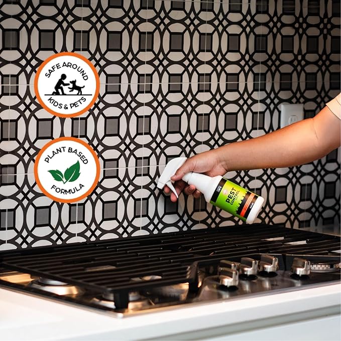 Nature's Dome Eco-Friendly Lab Tested – 16 oz – Pest Control - Insect, Spider, Fly, Flea, Ticks, Ant Spray Safe for Pets and Kids 100% Natural – Fast-Acting, for Indoor & Outdoor Use