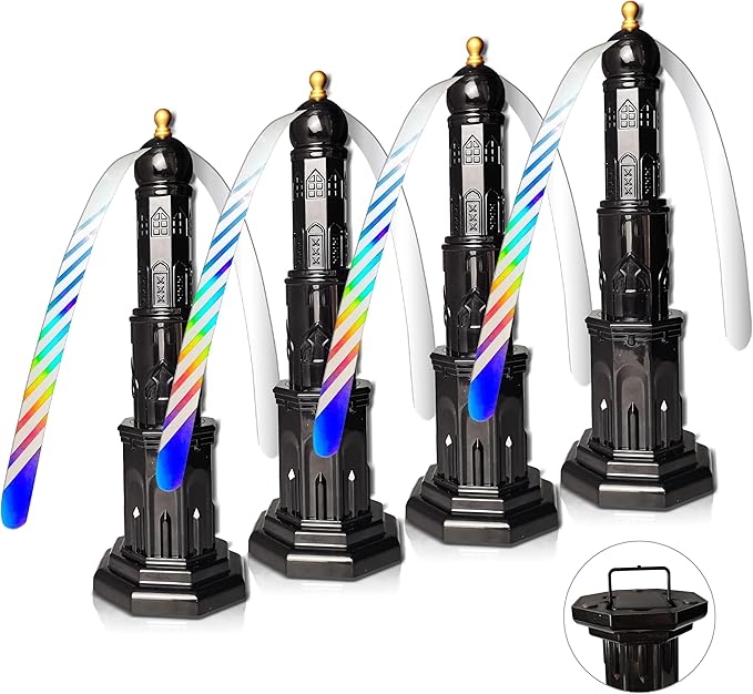 4pack Food Fan for Indoor Meals,Portable Fan for Restaurant,Party,Picnic,Outdoor Dinner(Black)