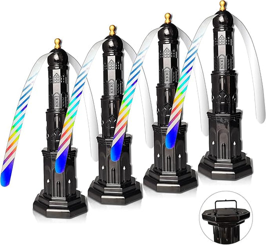 4pack Food Fan for Indoor Meals,Portable Fan for Restaurant,Party,Picnic,Outdoor Dinner(Black)