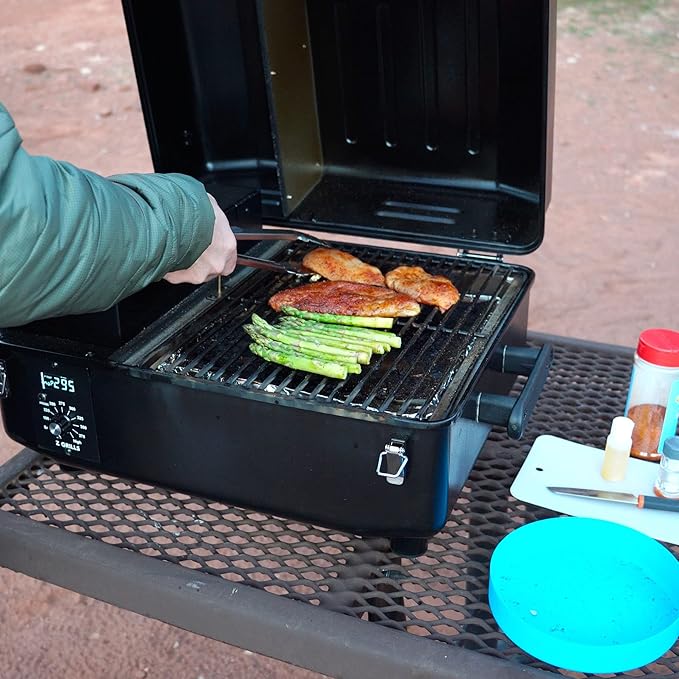 Z GRILLS Portable Pellet Grill Table Top BBQ Smoker with Digital Control, ZPG-200A