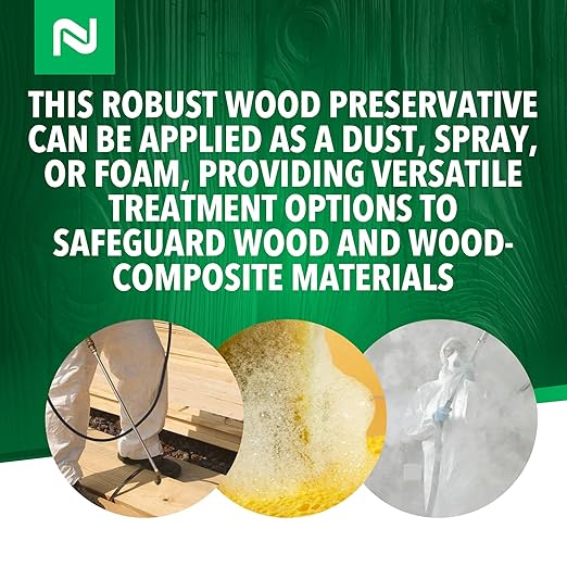 Nisus Tim-BOR Professional Insecticidal Dust, Water-Soluble Borate Powder, Wood Preservative and Fungicide for Termites, Carpenter Ants, Wood Decay, 1.5 lbs