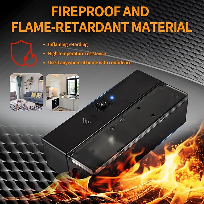 Electric Mouse Trap, Smart Escape-Proof Design Mole Traps, Battery Powered with Alert Light (Only by Batteries)