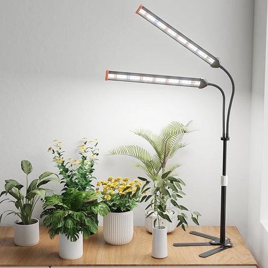 GooingTop Grow Light for Indoor Plants Growing Full Spectrum LED Lamp with Optional Dimming & Timer