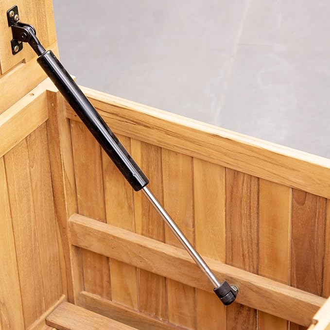 Cambridge Casual AM-370218T Arie Storage Box, Natural Teak