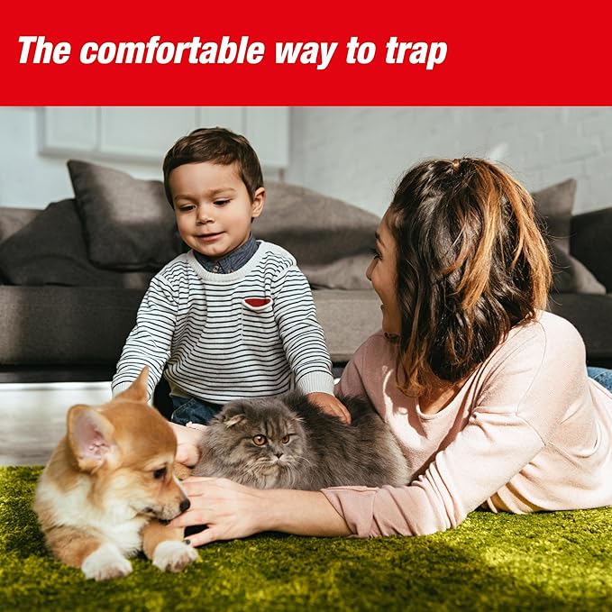 SWISSINNO Mouse Trap No See No Touch - Effective, Non-Contact + Non-Visible Catch + Kill with no-Fail catching - Pre-baited with Food Bait - Easy to Use - Reusable