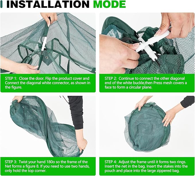 Premium Mini Garden Mesh Netting Pop Up Greenhouse Plant Covers and Animal-Proof Plant Protectors - Ideal for Summer Gardening