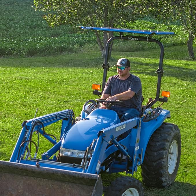 Universal Tractor Canopy | ROPS 1.5”-3” | Robust Steel | Blue | Easy Install