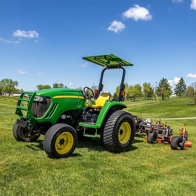 Universal Tractor Canopy | ROPS 1.5”-3” | Robust Steel | Easy Install (Green)