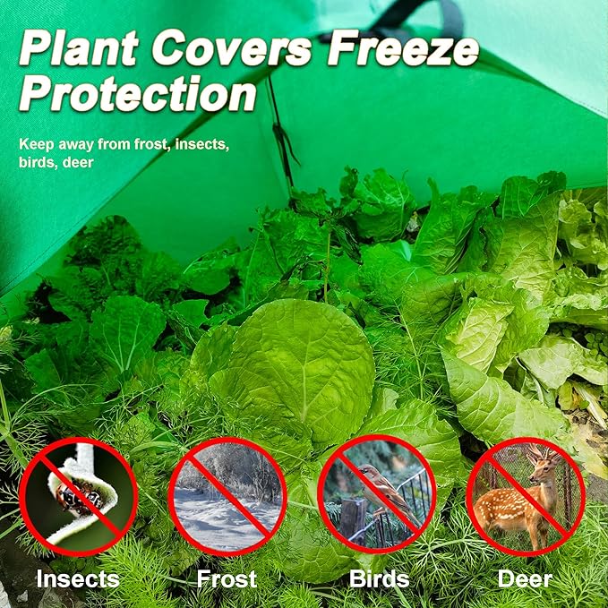 Portable Greenhouse - Walk-in Greenhouse Tent for Outdoors, Winter Plant Covers Freeze Protection, Winter Plant Warm Tent and Frost Covers Protecting Potted Plants Tree (59x59 x60 inch -1PCS)