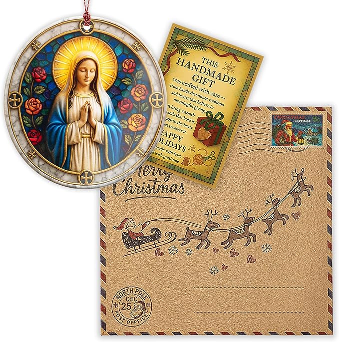 Mary Ornament - Nativity scene - Nativity ornaments - Christmas ornament 2025 - Regilious gifts - Car Mirror Hanging - Christian Christmas ornaments - Easter Decor, Xmas Decor - car hanging