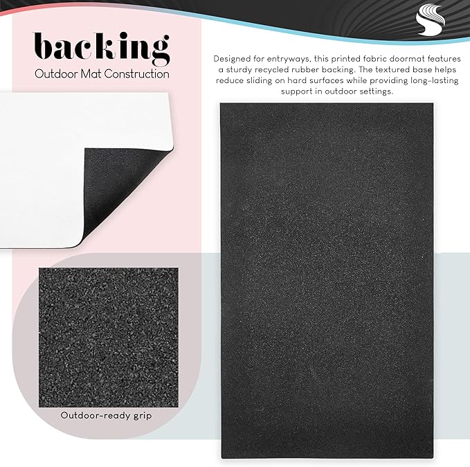 Stupell Industries Stay for Spell Pastel Halloween Welcome Printed Outdoor Unwoven Door Mat, Design by Laura Marshall