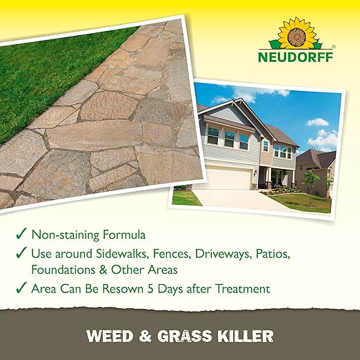 Weed and Grass Killer, See Results in 1 Hour: Kills Weeds – Roots and All, Fast Acting Brush and Vine Killer with Non-staining Formula; Rainfast in 3 Hours Ready-to-Use Spray (32 oz).
