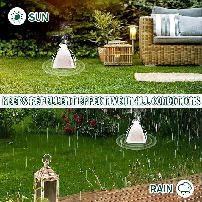 24 Pack Natural Mice Repellent - Peppermint Oil to Repel Rats Mice Vole Mole Deterrent for Car Engines Indoor and Outdoor, Safe for Humans & Pets, Pouches for Other Pest Roaches