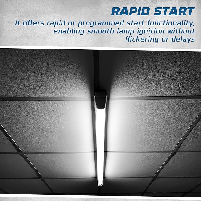 Replacement for Keystone KTEB-120-1-TP-EMI 1 Lamp T12 Electronic Fluorescent Ballast | 120V Input with Instant Start Operation | 0.90 Ballast Factor, UL-Approved