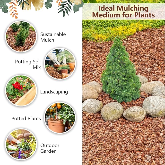 Legigo 4 Pack Coco Husk Chips- 4.4 LB 100% Organic Coconut Coir Chips Brick Potting Soil Mix with Low EC & PH Balance, Compressed Coconut Substrate Coco Chips Mulch Medium for Garden, Flowers, Plants