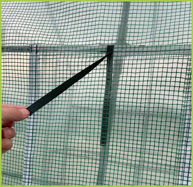 Portable Greenhouse for Outdoors | Walk in Greenhouses Heavy Duty with Durable PE Plant Cover with 3 Tiers of 12 Shelves | Gardening Plant House with Roll-up Zipper Door - 57*57*77 Inches