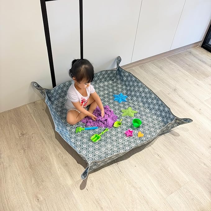 Heavy-Duty Waterproof – Indoor Plant Transplanting & Mess Control Mat, Thick Succulent Potting Tray for Soil Change, Spill-Proof Gardening & Pet Grooming Mat (L - 39.4" X 39.4")