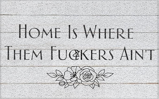 620 Outdoor Welcome Mat Washable,Funny Low Profile Indoor Door Mats for Entryway