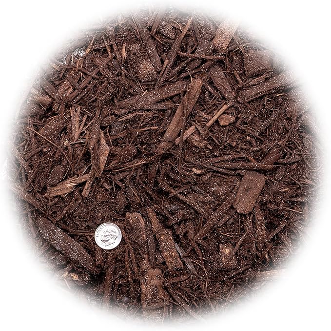 Brown Mulch - Protect Your Plants with a Sustainable Ground Cover - 4 QUARTS