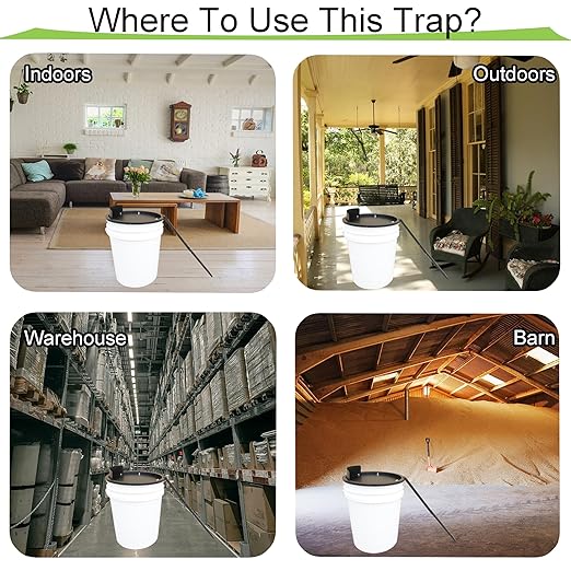 Bucket Lid Mouse Trap Metal 5 Gallon Bucket lid,Strong Metal Material That Cannot be Bitten, auto Reset, Repeat Catch, Indoor Outdoor, (1pack)