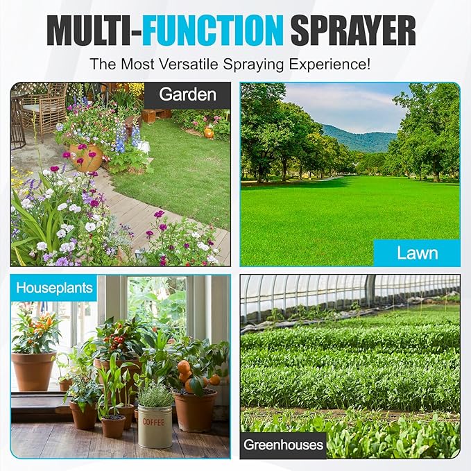 Battery Powered Backpack Sprayer 4 Gallon,100 PSI Adjustable Pressure,Compatible with Makita 18V Battery,Electric Garden Sprayer with 21V 2.6Ah Battery,Weed Sprayer for Weeding & Cleaning