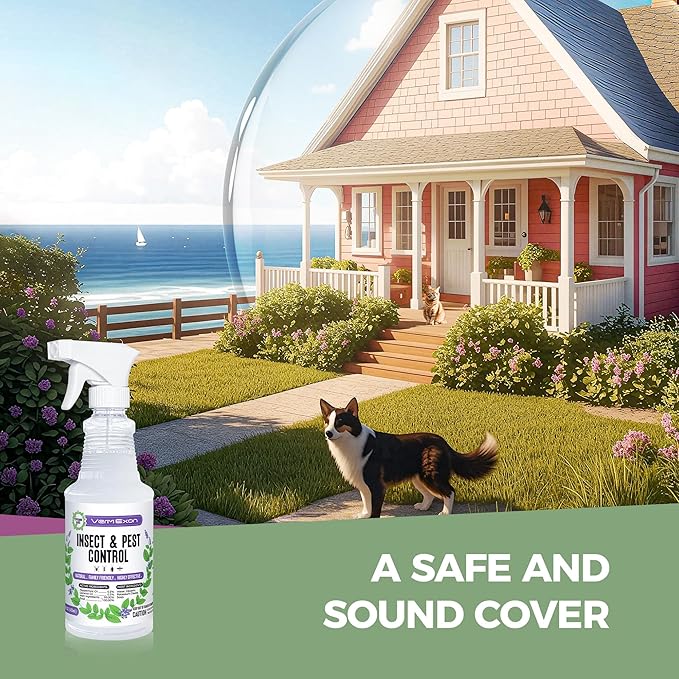 Peppermint Oil Insect & Pest Control Spray – 32oz Natural Plant-Based Bug Killer for Spiders, Ants, Flies, and Other Insects, Safe for Home & Kitchen Use