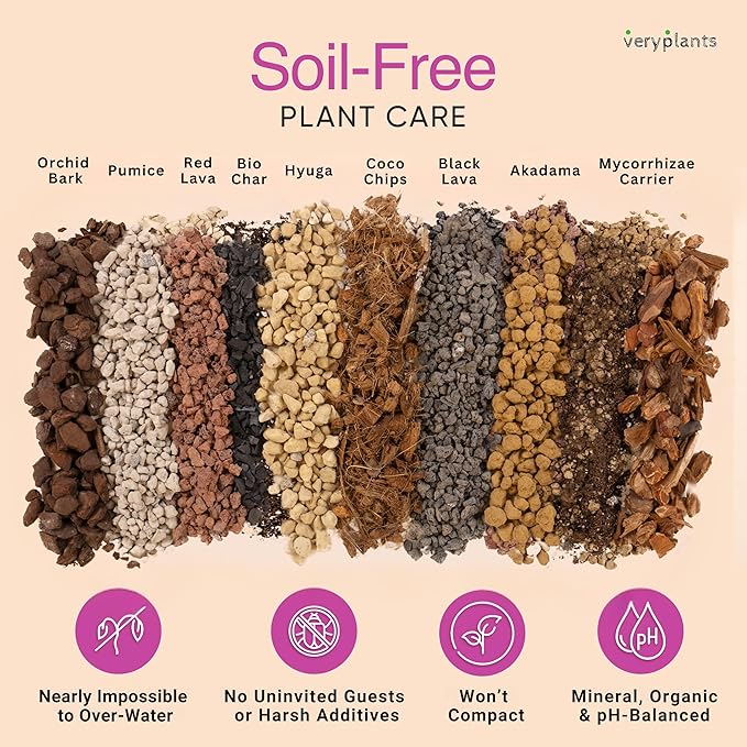 Molly's Orchid Potting Mix - Premium Gritty Soilless Orchid Mix - Chunky High Drainage vs Standard Potting Soil for Indoor Plants - Contains Bark, Coco Chips, Akadama, Pumice, Lava Rock 3 Dry Quarts