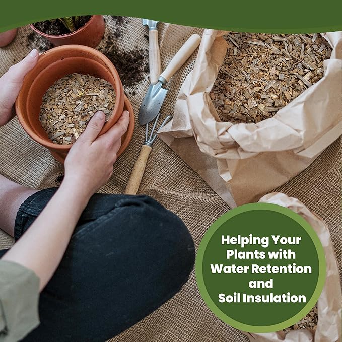 Double Tree Incense Cedar Wood Chips for Potted Plants, Garden, Animal Beddings and Litter Box - 100% Natural Perfect for Indoor and Outdoor Use… (48 quarts)