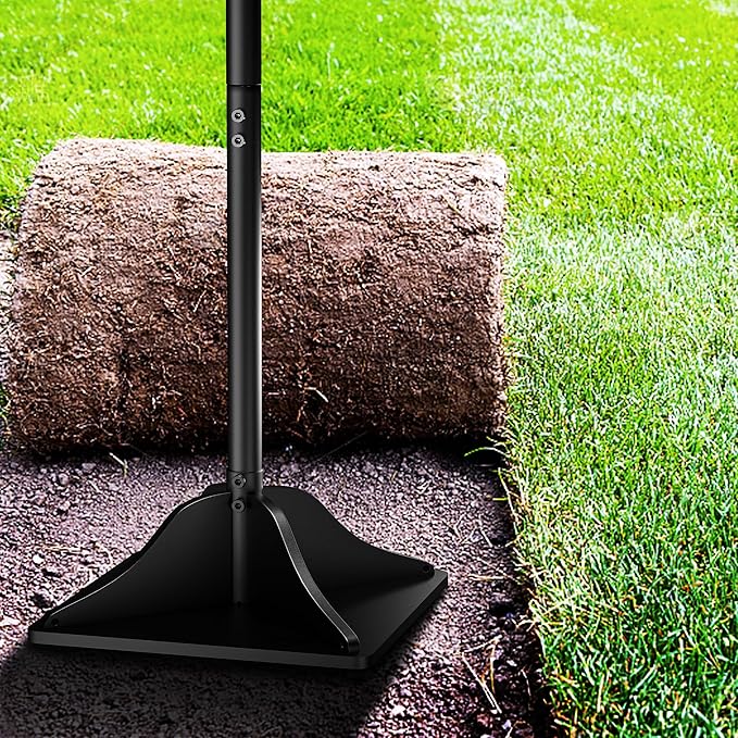 Steel Tamper Tool,63 Inch Handle,Hand Ground Tamper Tool,Durable Plate Soil Compactor,Garden Heavy Duty Tool for Leveling Soil,Gravel,Asphalt,Driveway