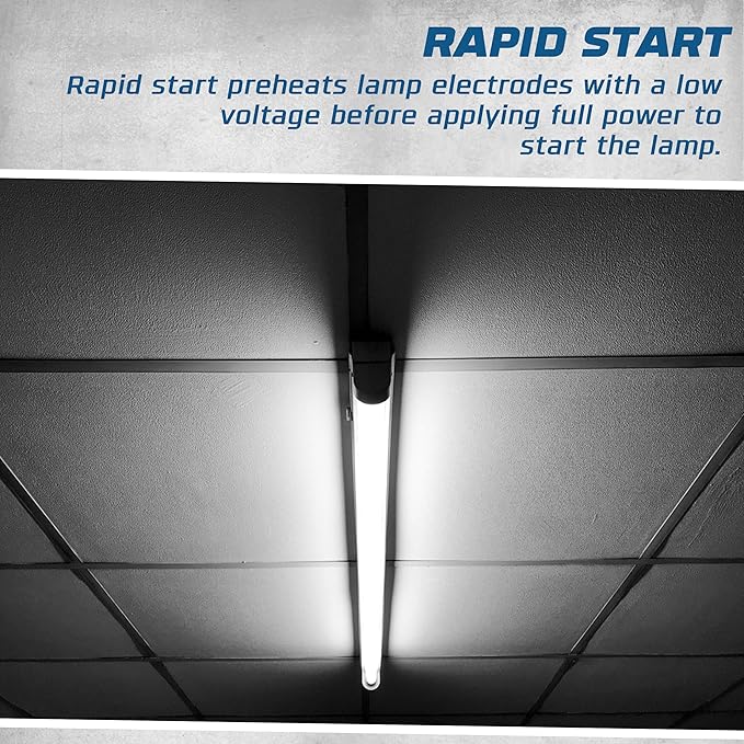 OHLECTRIC Replacement for Keystone KTEB-240-1-TP-PIC 2 Lamp T12 Electronic Fluorescent Ballast | 120V Input with Instant Start Operation | 0.85 Ballast Factor, UL-Approved