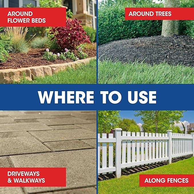 Roundup Weed and Grass Killer₄ Concentrate, Use Around Flower Beds and Trees, on Walkways, and in Other Areas in Yards, 64 fl. oz.