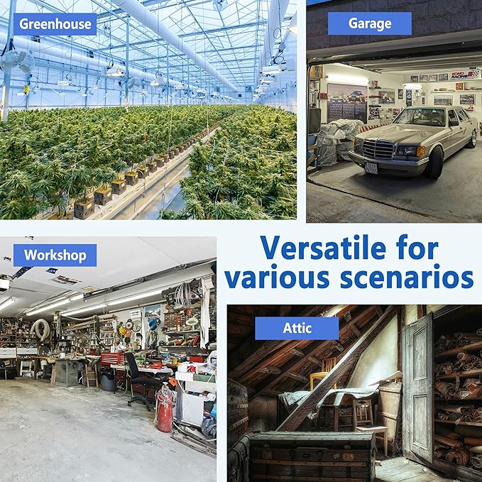 24 Inch Galvanized Shutter Exhaust Louver Vent, Automatic Gravity Shutter Louver Vent for Home Attics, Workshops, Barn, Greenhouse (Motor&Blades are not Included)