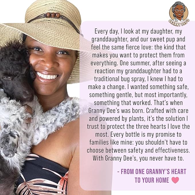 Granny Dee’s Silverfish Killer Indoor & Outdoor (Made in USA) - Kills Pests in 24 Hrs - Plant-Based Bug Killer with Peppermint Oil - Safe for Pets & Kids - Targets Earwigs, Ants, Insect, Fly & Spider