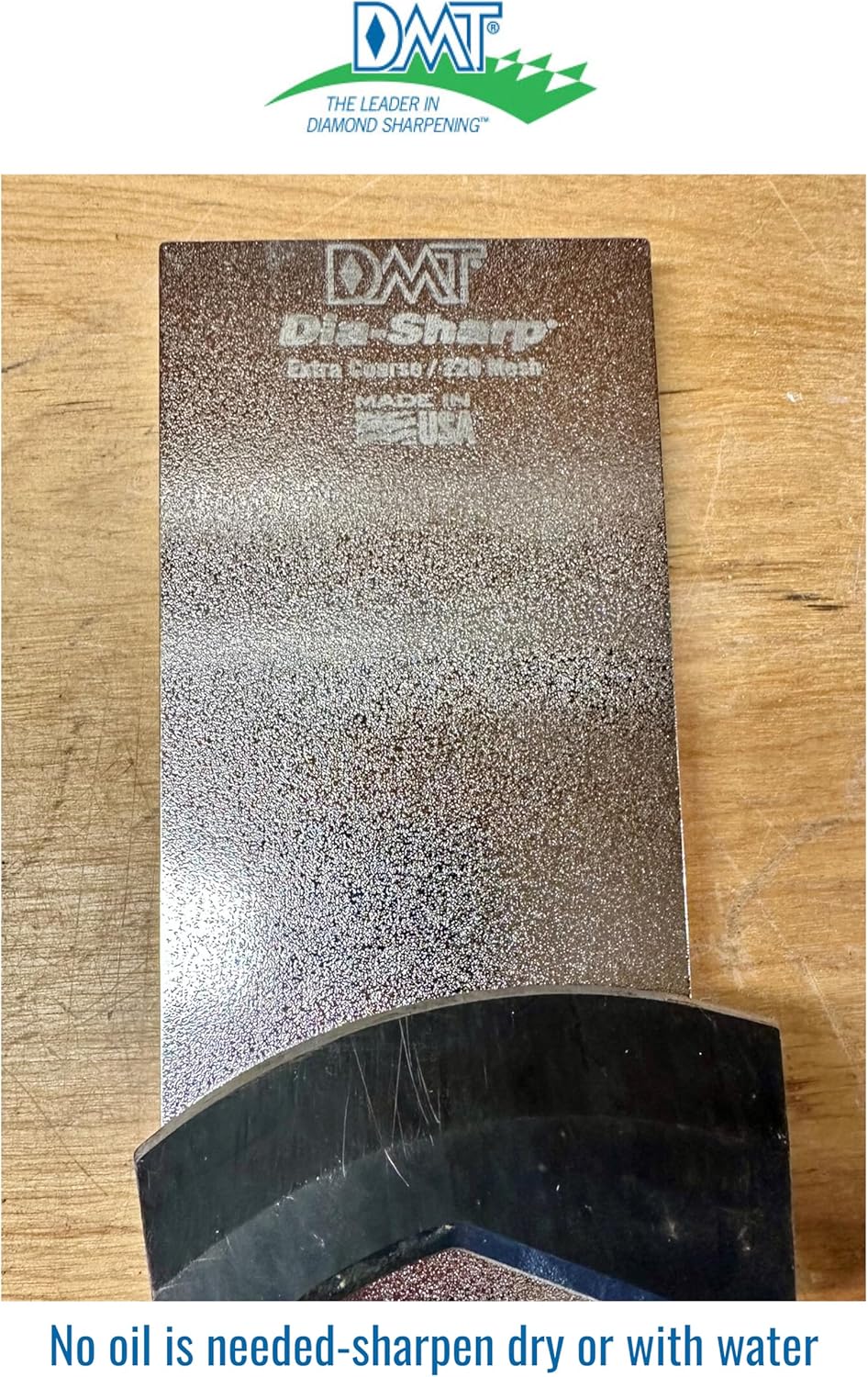 DMT D8F Dia-Sharp Diamond Knife Sharpener, Fine Diamond Sharpening Stone, 8-Inch