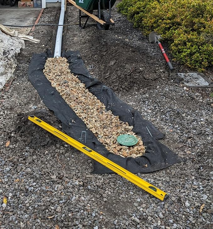 Sandbaggy Non Woven 4 oz Geotextile Landscape Fabric | Made in America | Industrial Grade Fabric | 100 Lbs of Tensile Strength | UV Protected from Sun Exposure | Approved by DOT (15 ft x 50 ft Roll)