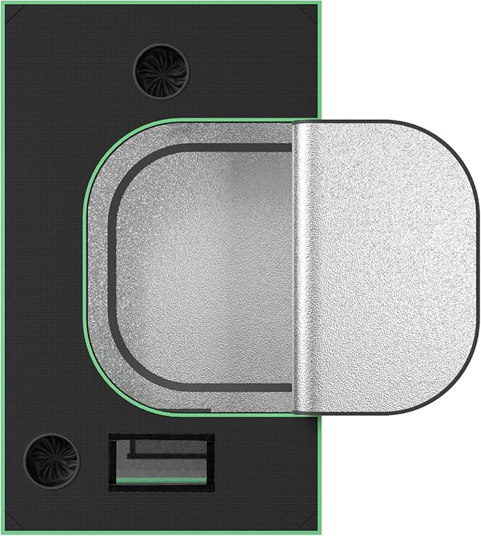 Nova Microdermabrasion 48'' x 48''x 80'' Grow Tent, 4'x4' Indoor High Reflective Mylar Hydroponic Growing Tent Room with Observation Window and Floor Tray for Plant Fruit Flower Veg