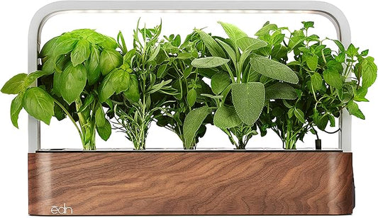SmallGarden with Basil SeedPods, Indoor Grow Smart Garden for iOS Devices - Fresh Home Grown Herbs, Plants and Flowers - Grow up to 10 Different Plants at Once