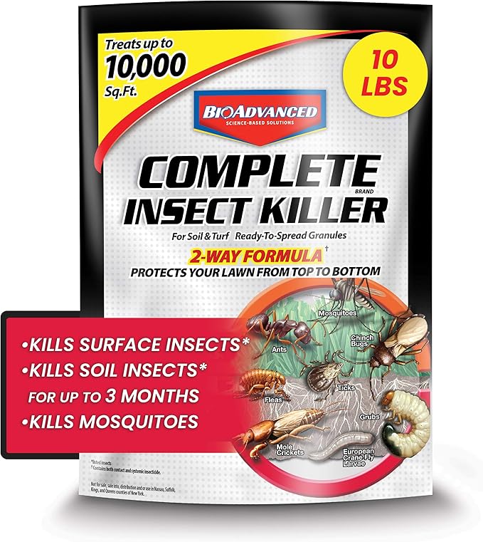 BioAdvanced Complete Brand Insect Killer for Soil and Turf, Granules, 10 lb, Outdoor Ant Killer