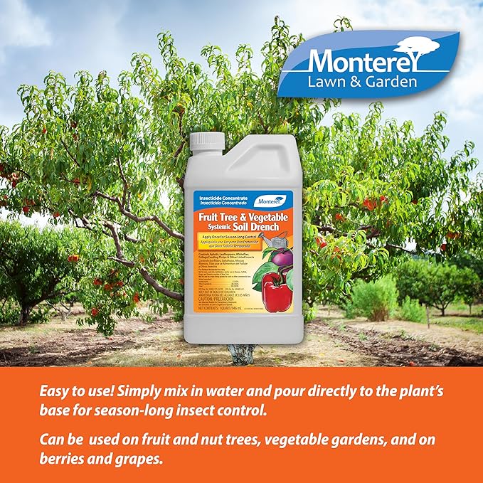 Monterey Fruit Tree & Vegetable Systemic Soil Drench, 32 oz, 32 oz.