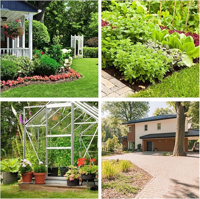 Non-Woven Weed Barrier Landscape Fabric, Durable Heavy-Duty Weed Removal Block, Easy to Set, Excellent Weed Control (3.2 oz) (3.2FT*98FT)