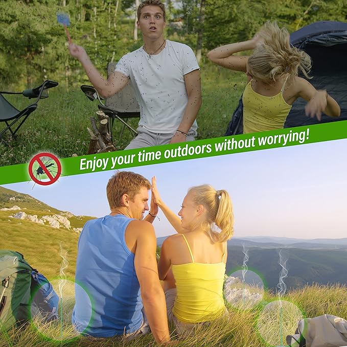 Mosquito Repellent Incense Sticks 50 Pieces per Box, for Patio/Natural Ingredients Citronella Oil/Lemongrass Oil/Made Natural Based Essential - DEET Free - Mosquito Repellent Outdoor