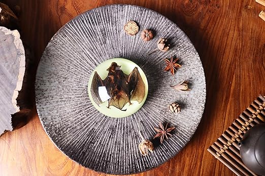 Real Bat Specimens, Resin Animal Specimens, Animal Skulls, Quirks, Biology, for Animal Specimen Enthusiasts, Science Classroom Science Education (Luminous Bat 3.5x3.5x1.5 inch)