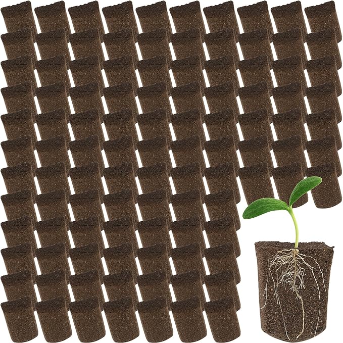 Amyhill Hydroponic Sponges Grow Starter Pods Organic Growth Sponge Starter Plugs for Plant Cloning Growing (200 Pieces)