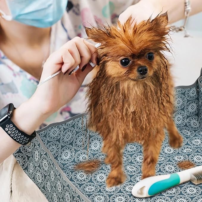 Heavy-Duty Waterproof – Indoor Plant Transplanting & Mess Control Mat, Thick Succulent Potting Tray for Soil Change, Spill-Proof Gardening & Pet Grooming Mat (S - 26.8"X26.8")