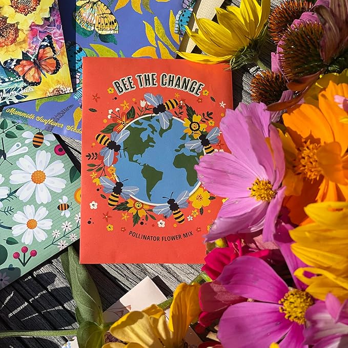 Bentley Earth Day 2025 Bee The Change - Pollinator Flower Mix Seed Packets (25 Packets)