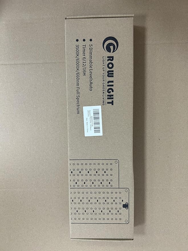 Garpsen Grow Lights - 276 LED Full Spectrum Plant Light with Auto Timer (6/12/16H), 3 Color Modes & 5 Dimmable Levels, 24W UL Adapter Growing Lamp Panel for Indoor Plant Stand (2 Panels)