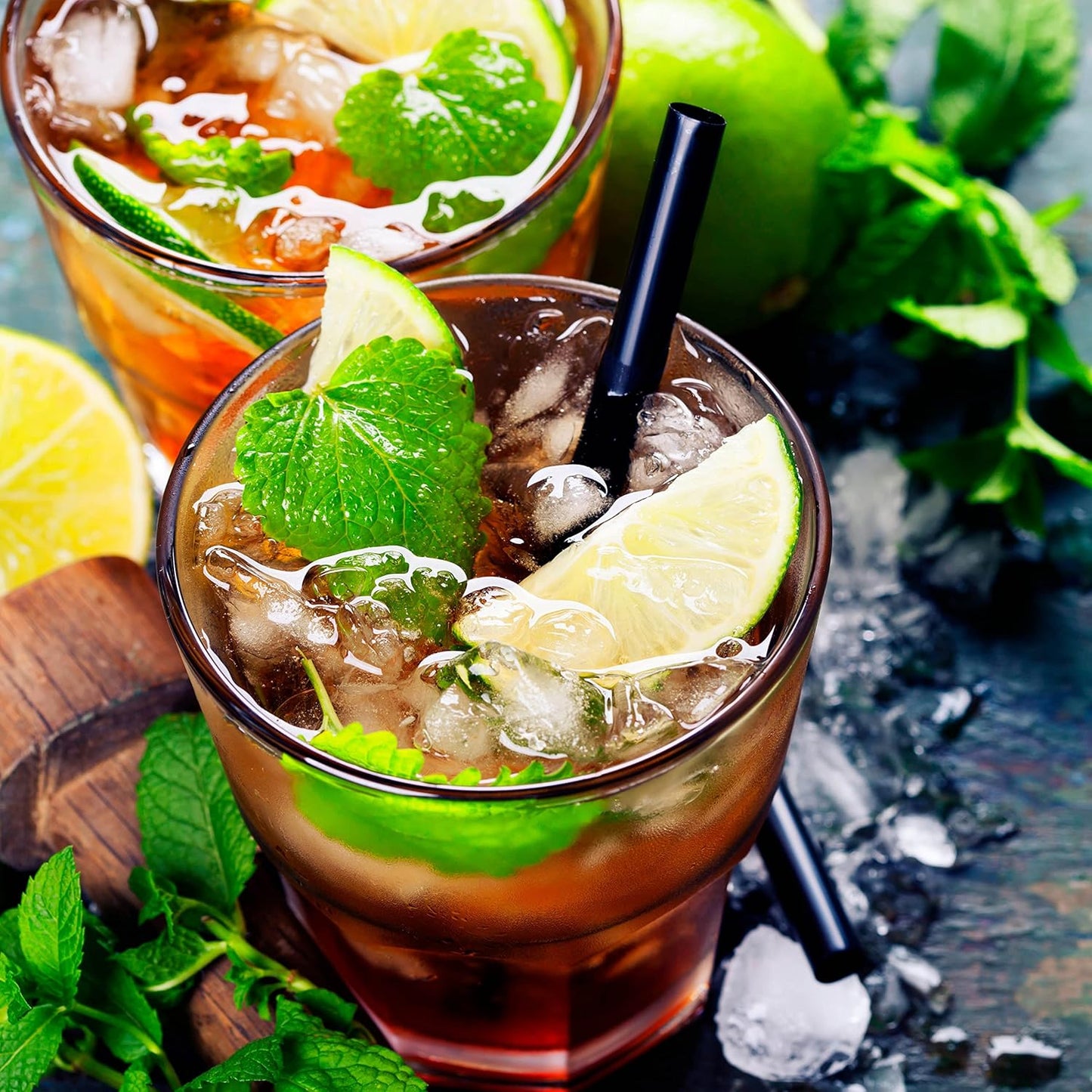 Organic Apple Mint Live Plant, (Mentha suavolens) in 2.5 inch Pot.