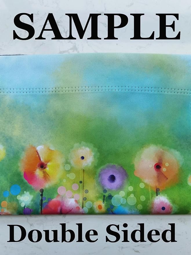 Fantasy Forest Colorful Ghosts Halloween Moon and Stars Garden Yard Flag 12"x 18" Double Sided Polyester Welcome House Flag Banners for Patio Lawn Outdoor Home Decor